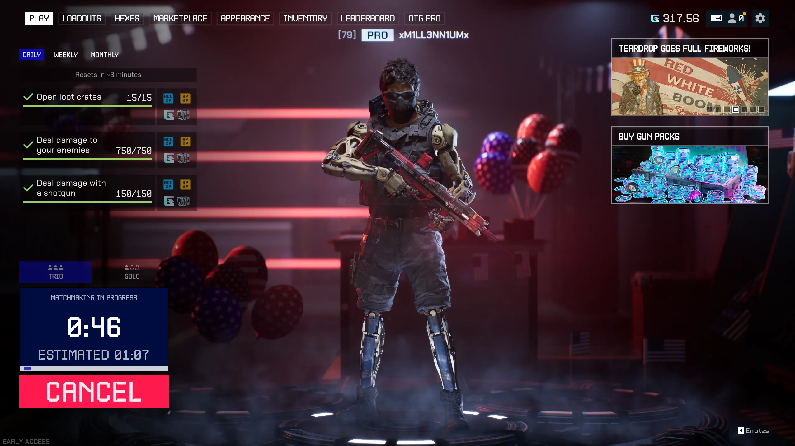 GRUMPY'S LAST STAND — OTG Pro lobby capture